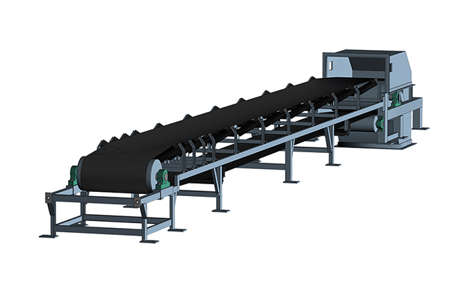 采用了結(jié)構(gòu)緊湊、剛性好、強(qiáng)度高的三角形機(jī)架，機(jī)架部分、中間架和中間架支