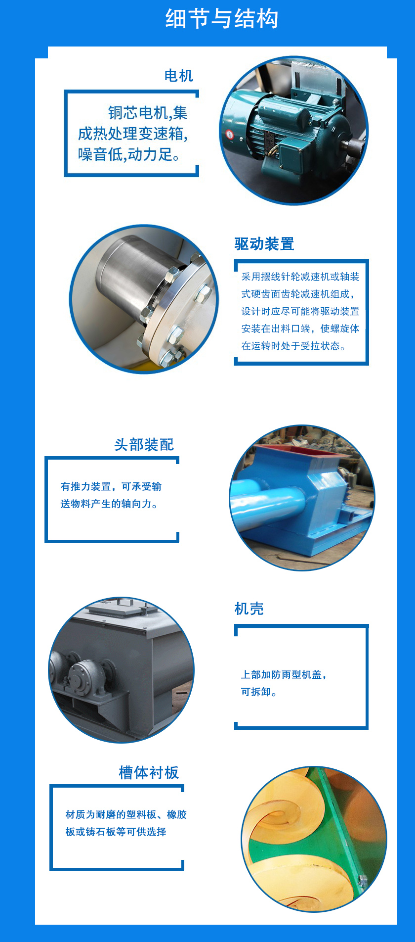 無(wú)軸雙螺旋輸送機(jī)結(jié)構(gòu)