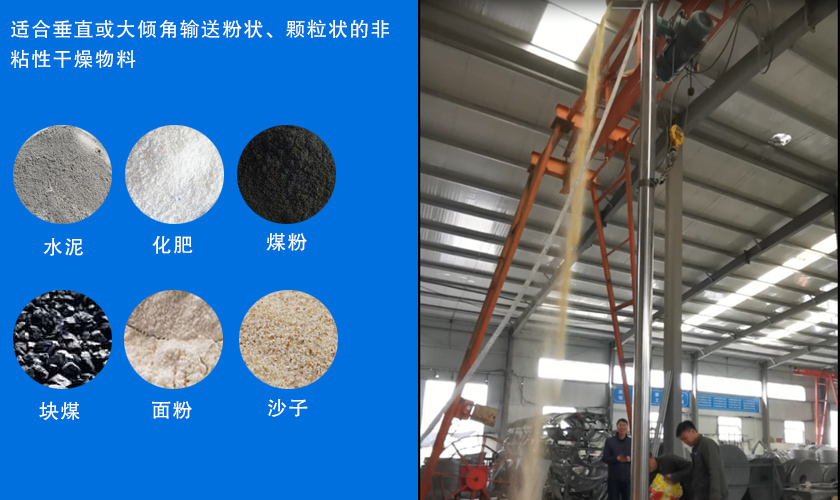 垂直立式螺旋輸送機(jī)應(yīng)用