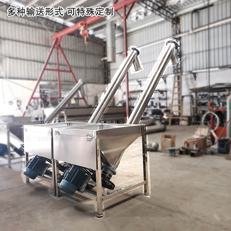 不銹鋼螺旋輸送機(jī)可“量身定制”，多種輸送形式