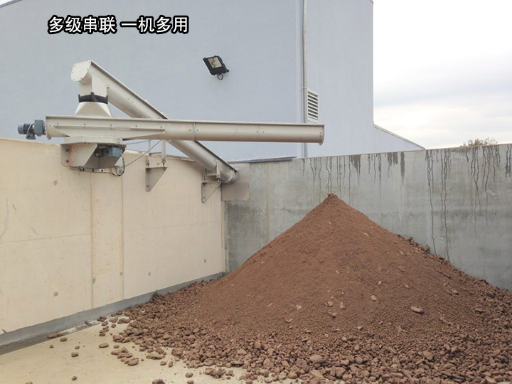 污泥輸送可多級串聯(lián)式安裝，超長間隔輸送物料