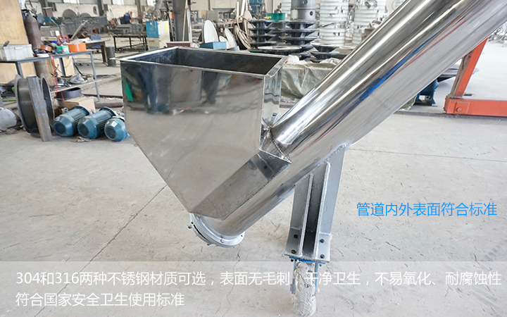  不銹鋼螺旋輸送機(jī)能用在食品行業(yè)么？